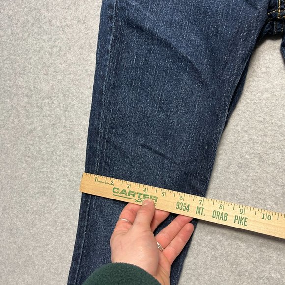 Levis Jeans Mens 29x30 Blue 527 Slim Bootcut Western Cowboy Denim (Tag 30x32) - Picture 7 of 11